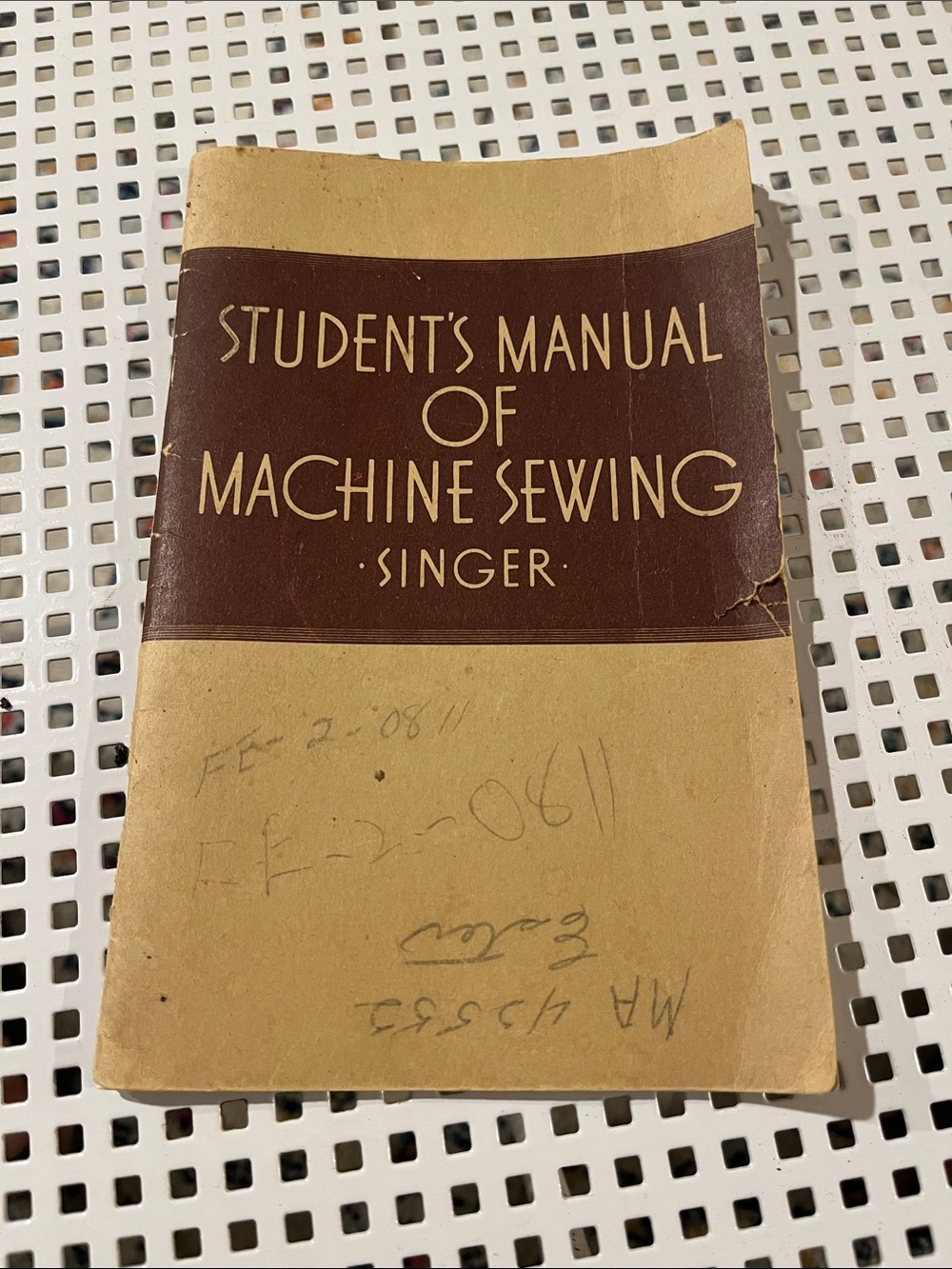 1941 SINGER manual